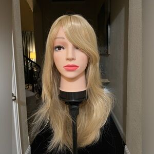 Wig Bin WITH BY HAIR CUBE. COLOR: BLONDE, LENGTH 23” NWT from old inventory.